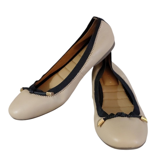 Kelly & Kate Ballet Flat Size 8 Beige and Black Size 8.5 - Picture 1 of 13